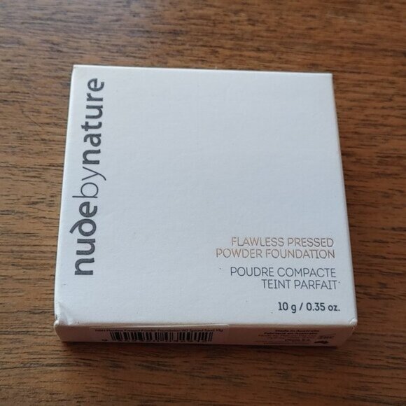 NUDE BY NATURE Flawless Pressed Powder Foundation W7 Spiced Sand BNIP - Picture 2 of 5